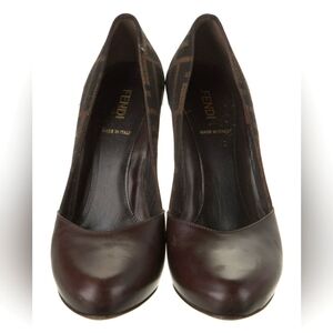 Fendi Zucca FF Logo Canvas PumpsWomen's Size: 7.5